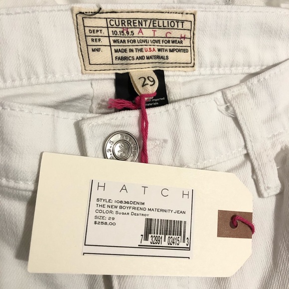 Current Elliott x HATCH boyfriend maternity jeans - Picture 4 of 8
